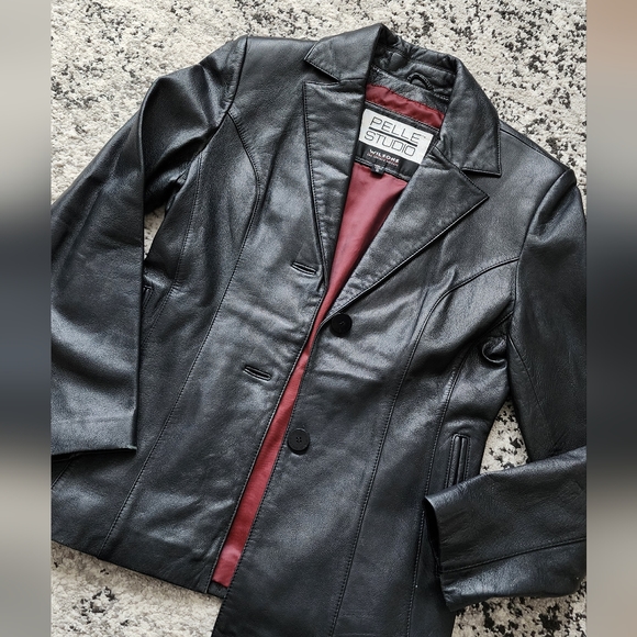 Pelle Studio Jackets & Blazers - *SOLD* PELLE STUDIO Wilsons Black Leather Jacket Womens Size S